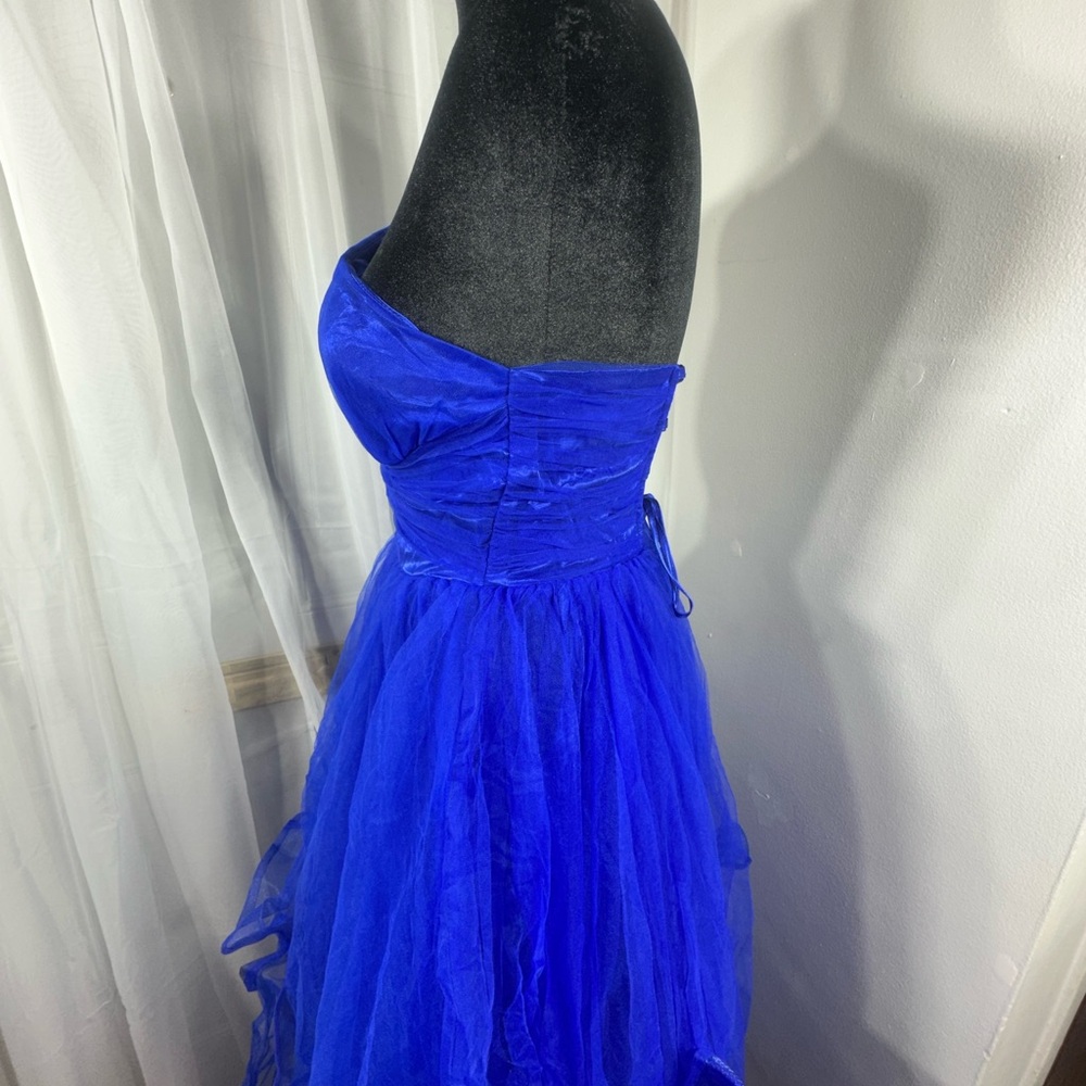 Blue One-Shoulder  Prom Dress - Picture 7 of 11